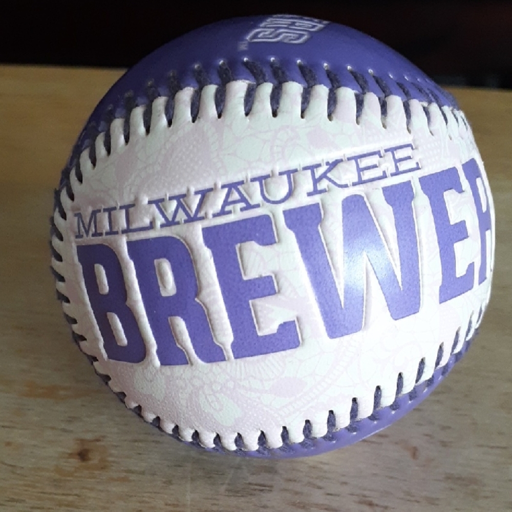 Collectible Milwaukee Brewers Purple Baseball Z105